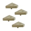1-10 pieces h2i post caps wooden pyramid size: 80 mm