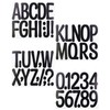 4 Sheets Large Letter Stickers, 4 Inch Waterproof Number Sticker