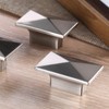 CILEYTION 10 Pieces Drawer Knobs Brushed Nickel Door Knobs -
