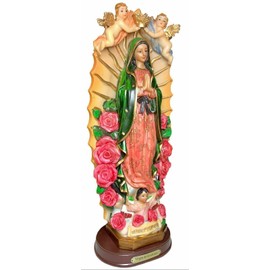 BHEII Virgen De Guadalupe / Our Lady of Guadalupe 12" Tall Home Decor New