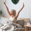 uxcell Small Battery Operated Analog Alarm Clock, Square Travel Clock