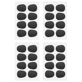 RTRTGS 32 Pieces Alto Tenor Saxophone Clarinet Mouthpiece Cushions, 0.8mm Rubber Saxophone Mouthpiece Patches Pads Cushions (Black)