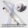 PENKOHOME 2 Pack 12 Inch Rolling Ruler Multipurpose Drawing Parallel