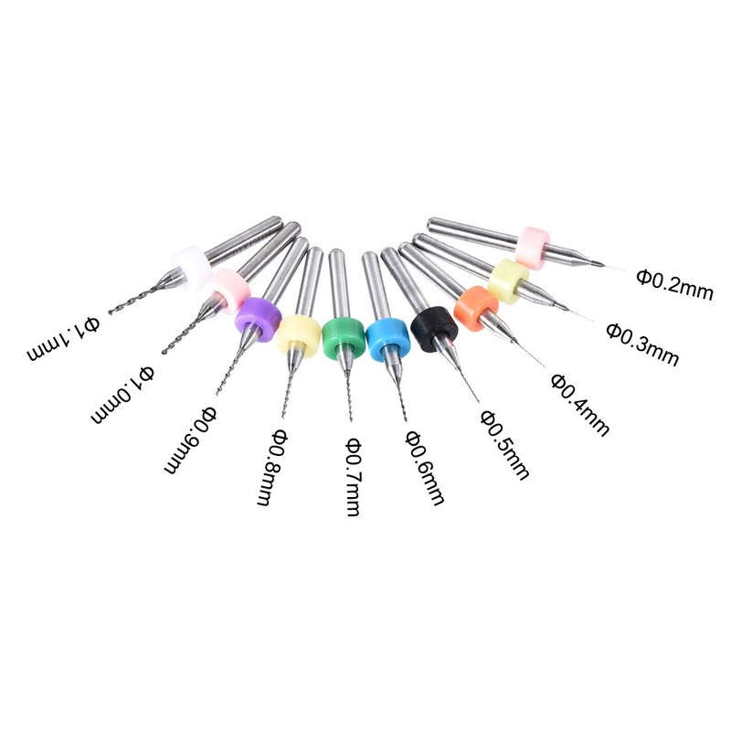 sourcing map PCB Drill Bits 0.2mm-1.1mm Tungsten Carbide Rotary Tool