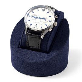 Oirlv Dark Blue Watch Display Stand Velvet Watch Storage Holder for Jewellery Display and Organiser