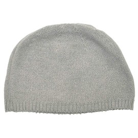 Edge City New Standard Pure Silk Seamless Islamic Hat, Islamic Watch, Cap, Beanie, Knit Hat, Men's Silk, grey (90)