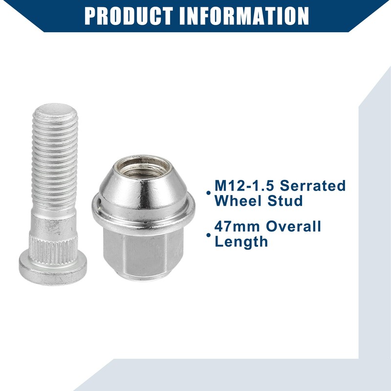 A ABSOPRO Ford Escape Focus Fusion M12-1.5 Wheel Bolt