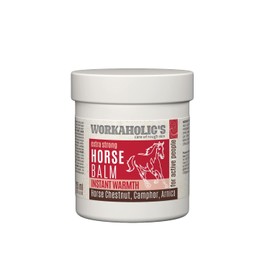 Workaholic's Horse Balm Warming Extra Strong, Horse Balm, Massage Cream with Arnica, Horse Chestnut and Moth Ball for Quick Effect Against Pain, 125 ml