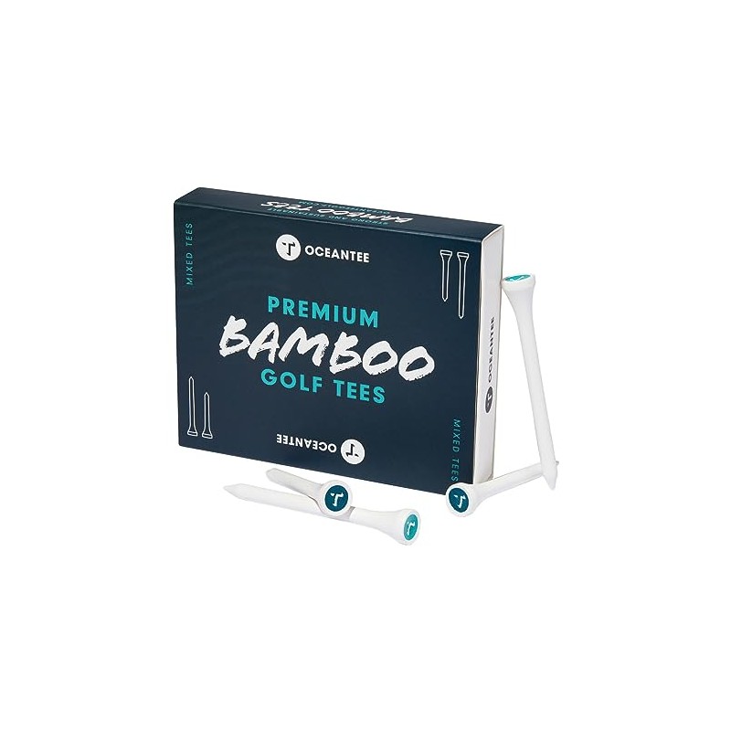 Ocean Tee OCEANTEE PREMIUM BAMBOO Golf Tees Boxed 70mm &