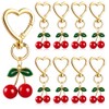 8PCS Cherry Keychain Set - Cute Decorative Bag Accessories
