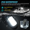 10Pods Metal Bright Pure White LED Rock Lights Kit with