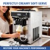 FixoTech Soft Serve Ice Cream Machine Parts, 15-Piece Replacement Kit