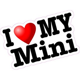 I Love Heart My Mini Printed Vinyl Sticker