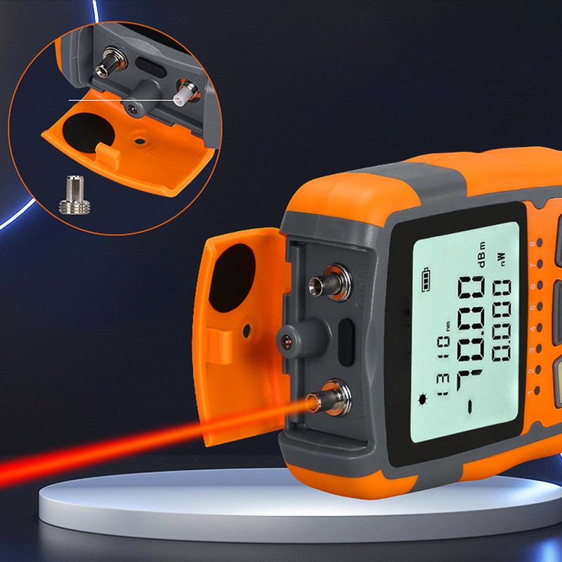 Optical Fiber Power Meter Digital Display Optic Cable Tester ‑70~+10dbm