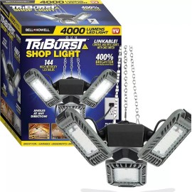 BÖWE Bell + Howell Shop Lights LED Garage Light Linkable Bright Light 4000 Lumens Durable Triburst