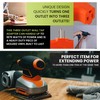 GoGreen Power (GG-3406OR) 3 Wire Cube Adapter, 3-Outlet Wall Tap