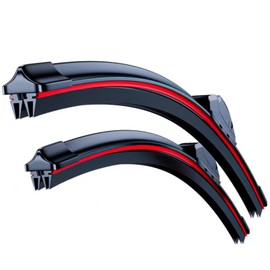 JSE Front Windshield Wiper Blades, 22″x 22″Universal Wiper Blade Elastic Rubber Wipers For Car, SUV, Truck