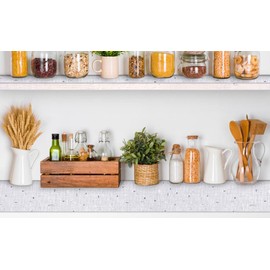 Cabinet Liners 12 Inch x 120 Inch Non Adhesive Shelf Liner for Kitchen Cabinets Kitchen Drawer Liner, Waterproof Shelf Liner Durable Anti-Slip for Kitchen Cabinets