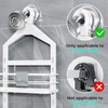 ODesign 4 Tier Height-Adjustable Shower Caddy Hanging Anti-Swing-Over The Shower