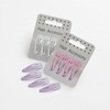 Set of 4 Small Glitter Snap Clips ~ 3 Colours