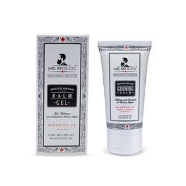 MEL BROS CO - GEL BÁLSAMO DE CRECIMIENTO PARA BARBA Y BIGOTE 2oz/60ml - Al 5% + Biotina & Queratina (Gel)