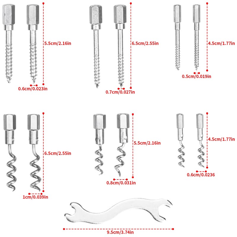 AIWFL 23pcs Packing Extractor Set Stainless Steel Packing Puller Kits
