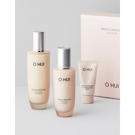 O Hui [오휘] 미라클 모이스처 핑크 베리어 2종 베이직 기획 (소프트너150ml,에멀전100ml,크림25ml) [Ohui] Miracle Moisture Pink Barrier 2-Piece Basic Set (Softener 150ml, Emulsion 100ml, Cream 25ml)
