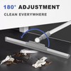 Xifando Floor Squeegee Broom - 52" Long Handle Rubber Scrubber