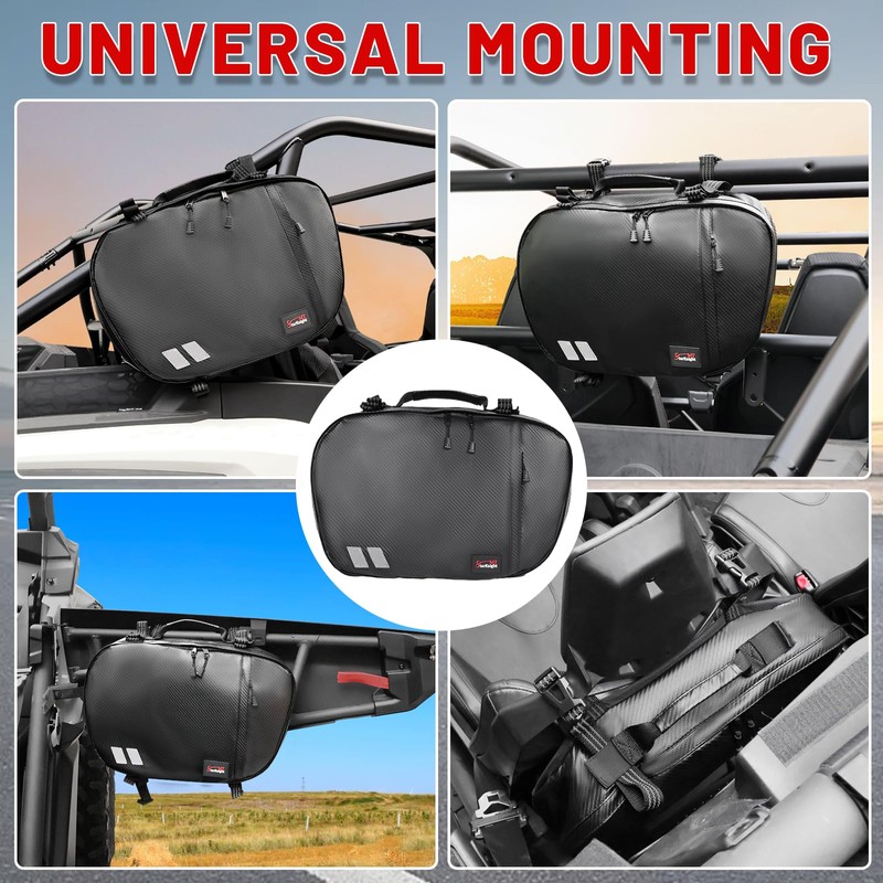 StarknightMT UTV Belt Bag SXS Universal Water Resistant Roll Bar