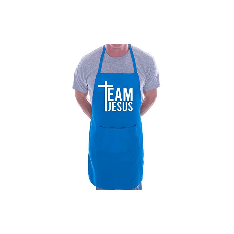 Print4U Team Jesus Baking Apron Church Christian Birthday Gift Cooking