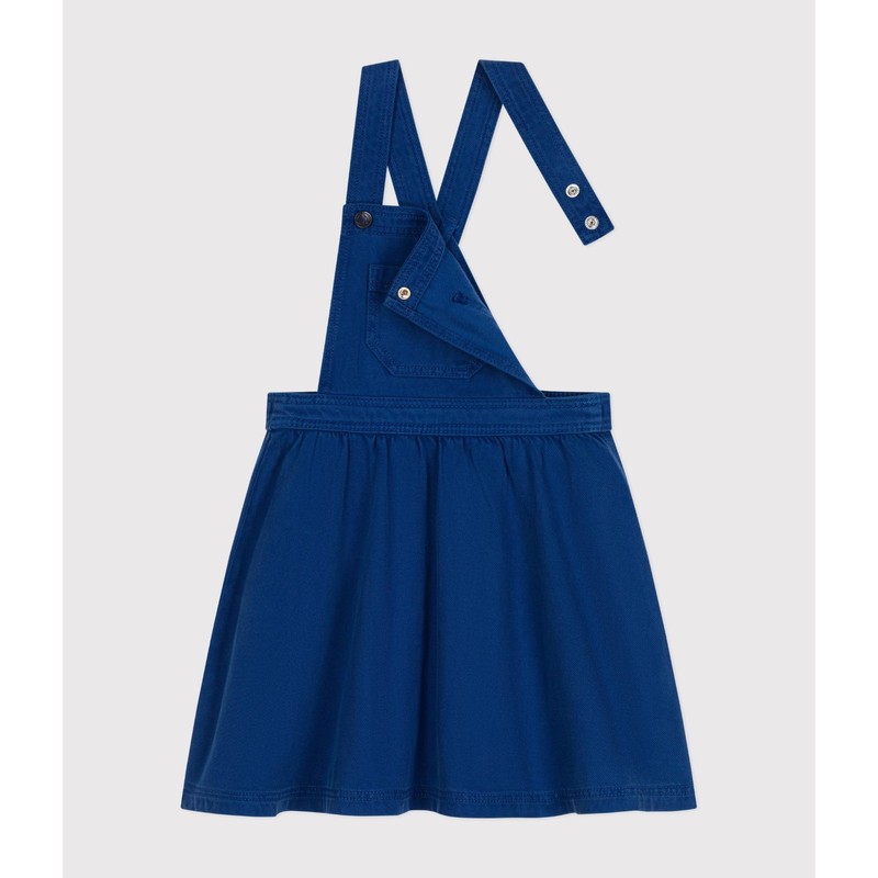 Petit Bateau Girls Sleeveless Jumpsuit Dress, Incognito