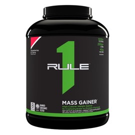 Rule 1 R1 Mass Gainer, Strawberries & Creme - 5.71 Pounds - 40g of All-Whey Protein with 6:1 Carb-to-Protein Ratio - 8 Servings
