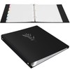 Uquelic Presentation Book Ring Binder with 80 Clear Pockets A4