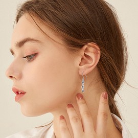 DNA Earrings Sterling Silver DNA Dangle Earring Science Earrings Music Jewelry for Women