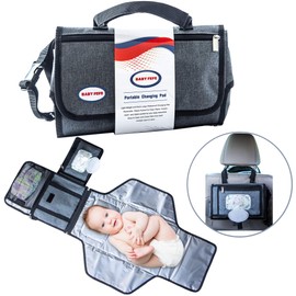 Baby Changing Pad by BabyFefe - Detachable Diaper Changing Pad with Wipes Pocket, Portable Changing Pad for Newborn Boy & Girl