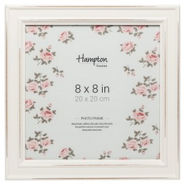 Hampton Frames PALOMA 8x8 (20x20cm) White Square Picture Photo Frame Glass PAL301988W