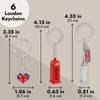 London Keychains - 6-Pack Souvenir Key Rings, 6 Assorted Designs