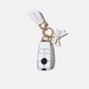 BLOOM SPIRITS Women's Ribbon Glitter Key Ring Cute Korean Cute