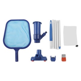 Pool Vacuum Head Skimmer Net Set Skimming Mesh with Removable Pole Swimming Pool Cleaner Supply
