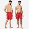 Ladeheid LA40-129 men's swimming trunks, beach shorts - red, size: