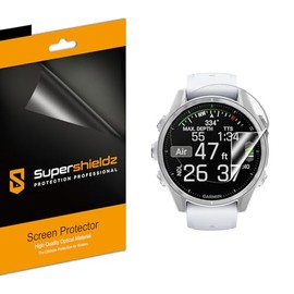 Supershieldz (3 Pack) Designed for Garmin Fenix 8 (43mm) Screen Protector, High Definition Clear Shield (PET)