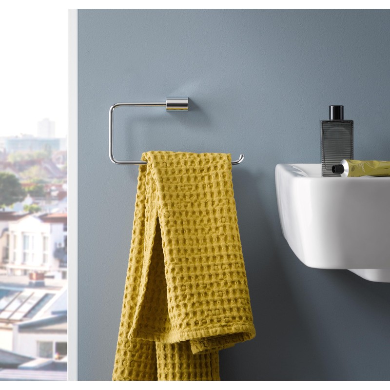 KEUCO Metal Towel Ring High Gloss Chrome Round Bathroom Guest