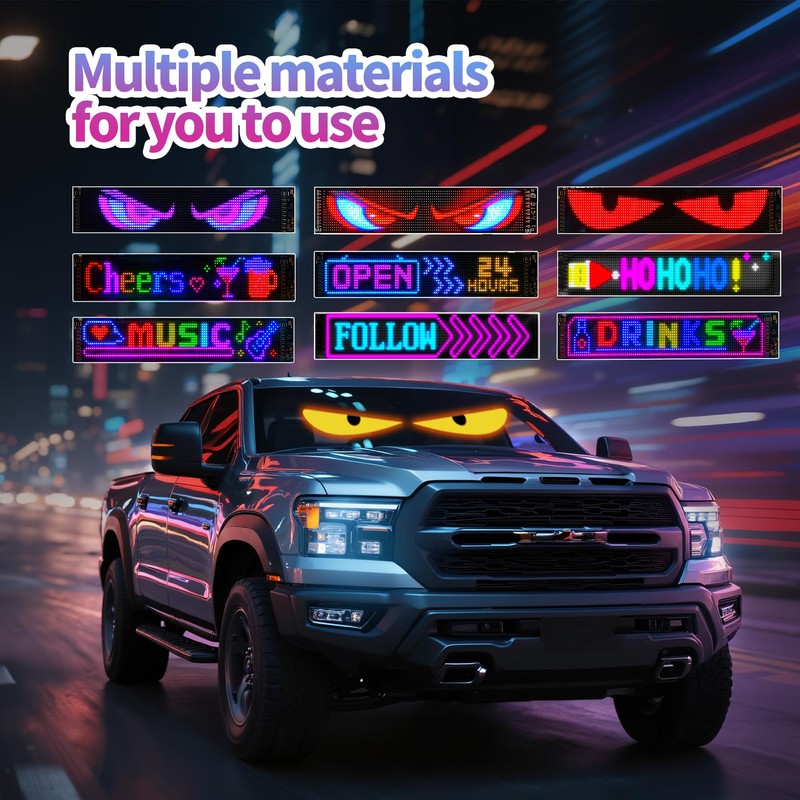 Devil Eyes Light for Car & Truck Windshield | 52.3x7.5in