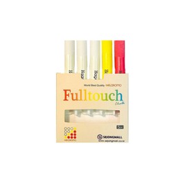 HAGOROMO Full Touch Chalk 3 Color Set (White, Red, Yellow) 5 Pieces (Fulltouch 3-Color Mix Chalk 5pcs)