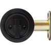 Round Pocket Door Lock, Privacy (Bed/Bath) Latch, 2-3/8" Backset, RCL,
