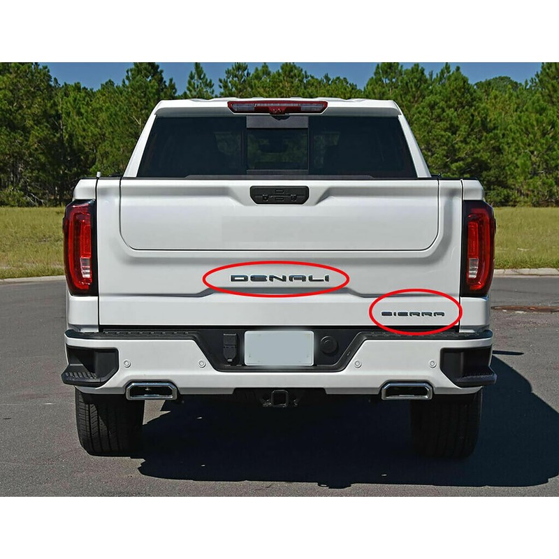 4pack Set 2019+ Emblems Two Door Denali Plus Tailgate Denali