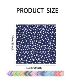 EXGOING 7pcs Fat Quarters Fabric Bundles - 20"x20" Precut Easter & Spring Quilting Cotton for Sewing, Patchwork, DIY Crafts & Home Décor - Soft, Durable & Multi-Colour Material (Brown)