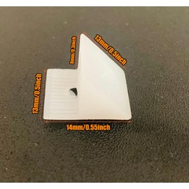 50-Pack Heavy-Duty Plastic Corner Brackets with Self-Tapping Screws Repair Mending Wedges Fixing Sagging Drawer for 45° Cabinet Shelving – Reinforced Layer Shelf Supports for Secure & Durable (Gold)