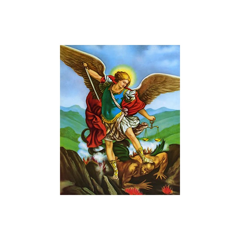 Catholic print picture - St. Michael - 8" x 10"