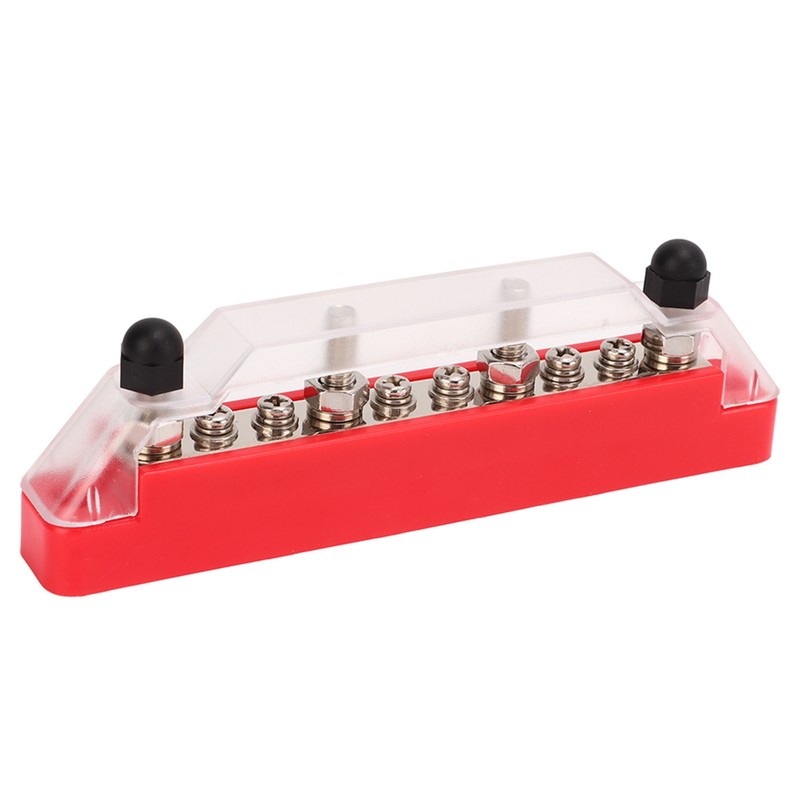 10 Way Power Distribution Block Bus Bar M6 Studs M4